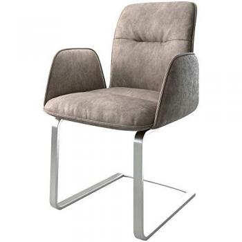 Cantilever Vinja-Flex taupe vintage cantilever plat acier inoxydable