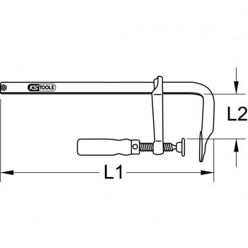 Prensa de tornillo BRONZEplus 480 mm KS TOOLS
