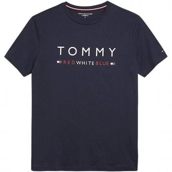 Tommy Hilfiger Herren-Blau T-Shirt mit Grafik, M