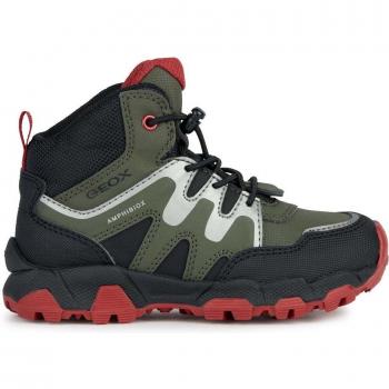 Chaussures Geox Magnetar B ABX vert & rouge enfant