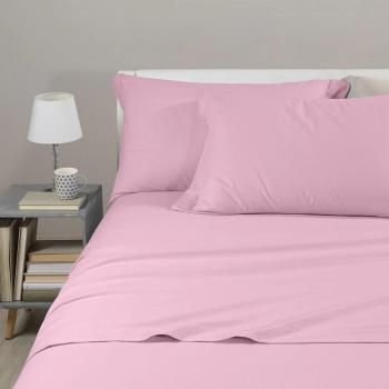 Caleffi Lenzuola Rosa Tinta Unita