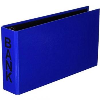 Aulfes 40801-06 Classeur pour relevés de compte 250 x 140 x 50 mm (Bleu)