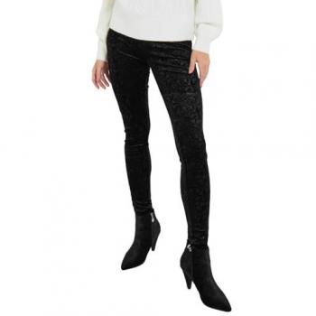Pantalon élastique noir print baroque Joe Browns