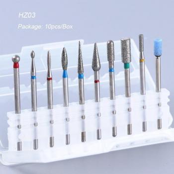 Manicure Drill Bit Set with Ceramic and Silicone Tools