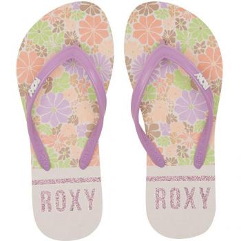 Roxy Viva Stamp Flip-Flops lila/orange/grün für Kinder