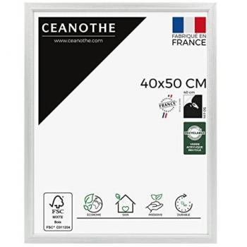 Cadre Photo Décoratif Gris Perlé 40×50 cm