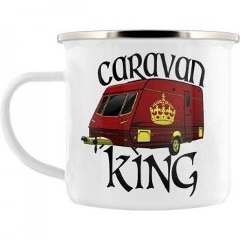 Caravan King One‑Size: Tazza Smaltata in Bianco (Grindstore)