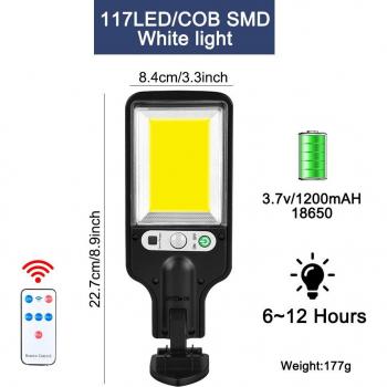 Remote Control Solar Street Light with Dark Sensation
