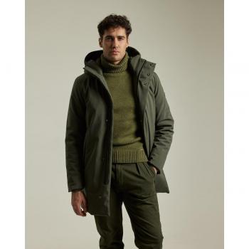 Parka verde oliva para hombre