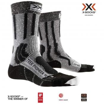 X-Socks Trek Pioneer Socks for Women Opal Black/Flocculus White EU 37-38