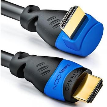 DeleyCON 1,5m HDMI 90° Winkel Kabel