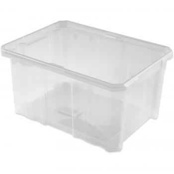 Contenitore trasparente Cargobox 40 x 30 x 20 cm con coperchio