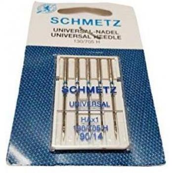Schmetz Silver Finishing Needle, 90-14 Size, High‑Grade Metal