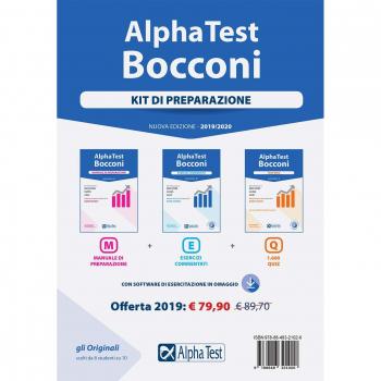Alpha Test. Bocconi. Kit di preparazione: Manuale di preparazione-Esercizi commentati-1600 quiz. Con software di simulazione