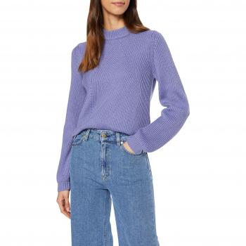 Filippa K Women's Graphic Rib R-Neck Jumper, Purple (Lavender 8274)
