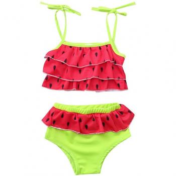 Bañador para niños y niñas, estampado de sandía, nuevo, conjunto de playa #40