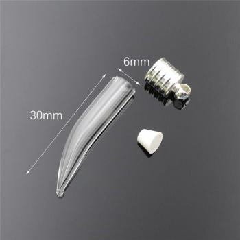 6mm Silver Cap Glass Bottle for Name on Rice Craft