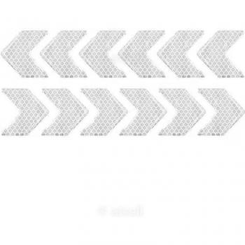 12 Pcs Motorcycle Reflective Arrow Decals for Night Safety