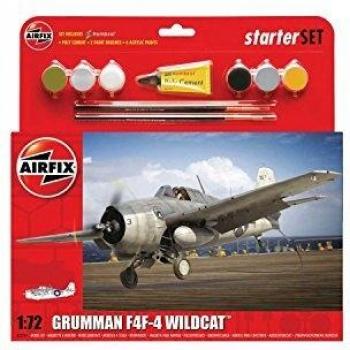 Airfix Grumman F4F-4 Wildcat 1:72 Starter Kit (Medium)