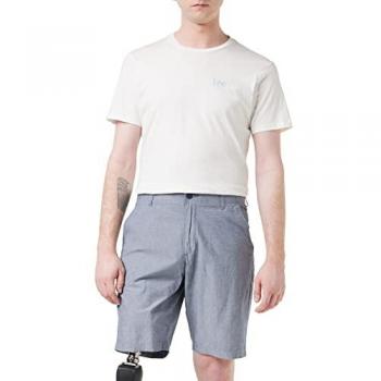 Pantaloni Corti Chino Uomo Navy Chambray 33 Lee
