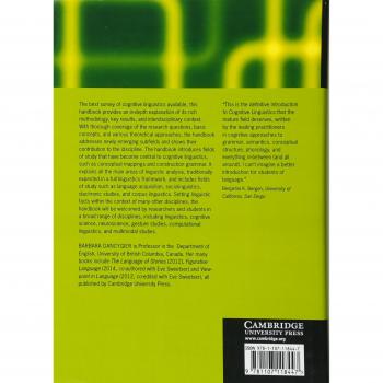 Cambridge Handbook Of Cognitive Linguist