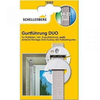 Schellenberg 15103 Gurtführung DUO rund mit Zugluftdichtung für Systeme MINI und Maxi