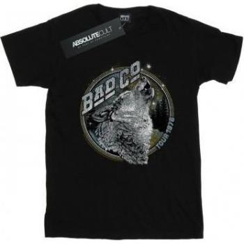 Wolf Tour 1976 Women's Boyfriend T-Shirt in Black