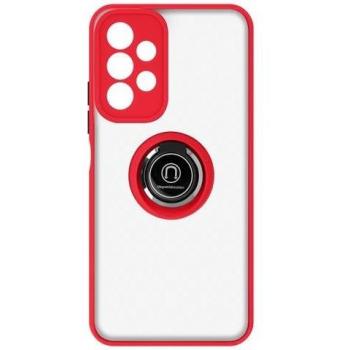 Coque de Protection Rouge pour Samsung Galaxy A13 avec Anneau Métallique