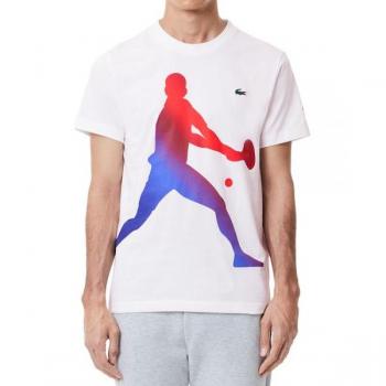 Blanco y Vario Camiseta Lacoste para Pádel