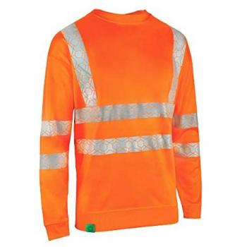 Beeswift Envirowear High Visibility Sweatshirt Orange Medium BSW40192