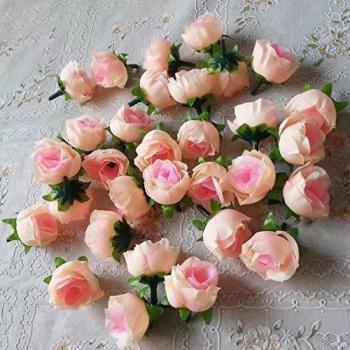 RICISUNG 3 cm Fake Rose Blooms (50 pcs) – Bridal Decoration