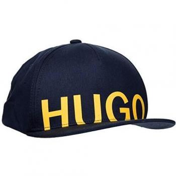 HUGO Men's x 570-1 One Size Fits Most Blue Baseball Cap with Unique Design (Dark Blue 405)