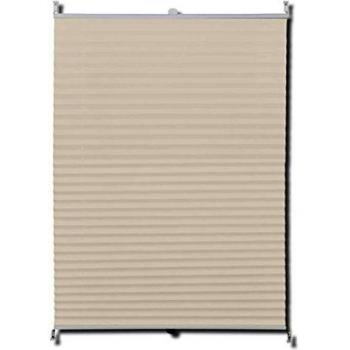Cream Pleated Blinds 110x125cm by vidaXL