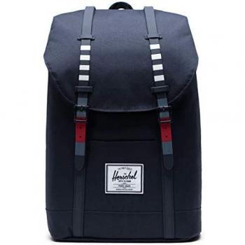 Herschel Retreat Rucksack OS in Dunkelblau mit Rot‑Details