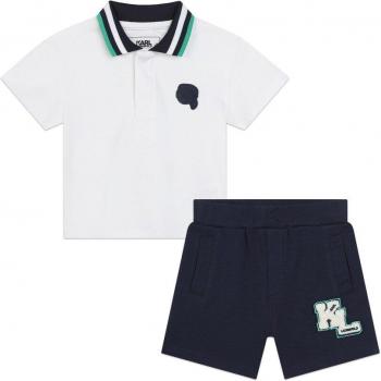 Vêtement enfant Karl Lagerfeld : Polo et bermuda bleu 3A