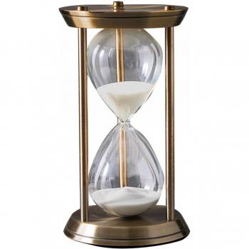 Horloge de sable en métal pour bureau et maison
