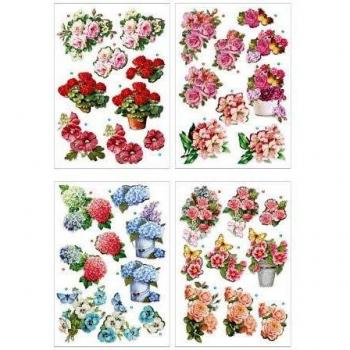 Motifs 3d, Animaux de la forêt, 21x30 cm, 4 Filles, 1 Pq. | 287057