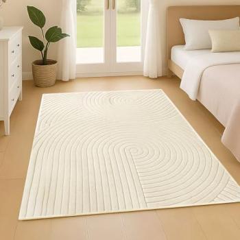 Marlowe Washable Velvet Floor Mat – 120 × 160 cm, Bedroom & Living Room Use