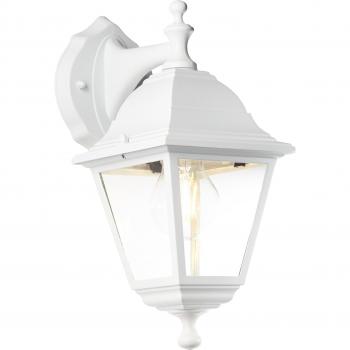 Brilliant Nissie Außenwandleuchte, hängend, weiß, 60W, IP44, wassergeschützt