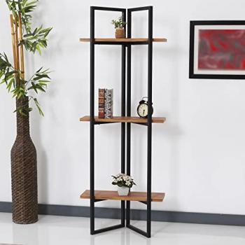 Estantería Bjerringbro 3 estantes metal/aglomerado 150x55x24cm