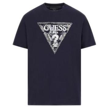 Guess Maglietta Short Sleeve Triangle Blu Chiaro