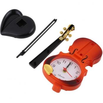 2 Color Violin Desk Clock