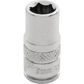 Draper 32487 Hi-Torq 6 Point Socket, 1/4 Square Drive, 7mm, Metric, Polished Finish, Draper Expert