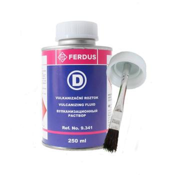 Kombinace roztoku D 250 ml s malým štětcem – FERDUS