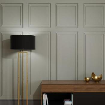 Grey Stately Panel – Ready‑to‑Hang Mural