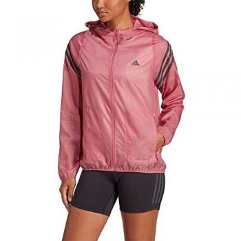 Adidas Lauf Icons 3-Streifen Kapuzen-Windbreaker für Damen L