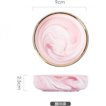 Pink Phnom Penh Marble Dinnerware Set