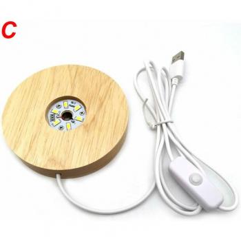 LED Night Lamp Resin Art Display