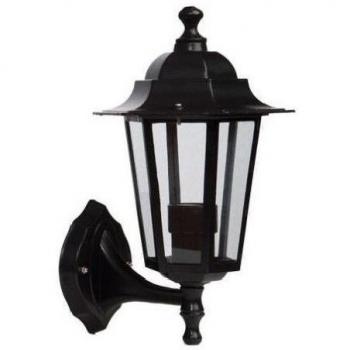 Gsc Evolution Farol de Jardín Negro Aluminio Brazo Bajo E27 Resistente Al Agua
