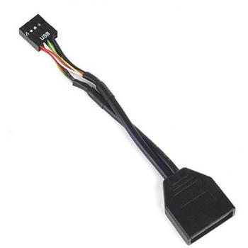 Adaptador interno de SilverStone G11303050-RT para 19 pines conector de USB 2.0 a USB 3.0 macho/hemb